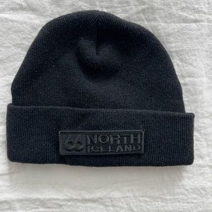66 North Black Beanie